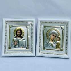 Вінчальна пара в деревяному  кіоті А 22х25см. (3D тисн) Ф