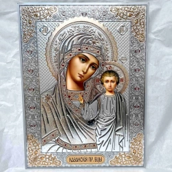 С Казанська М.Б. літографія 30х40 конгрев(срібло) 1