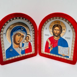 Складень бархат арка 19х16 см. синий
