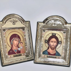 Пара Ікон в рамці 18х13 см. Візантія