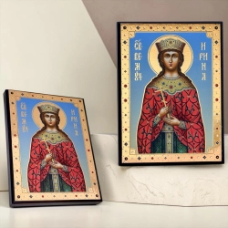 Ікона Св. Великомуч. Ірина 19х14 см. матеріал дерево