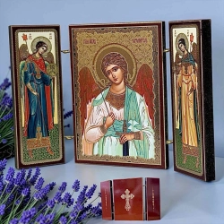 Ікона Ангел Хранитель складень дерево 6х9х3 см.