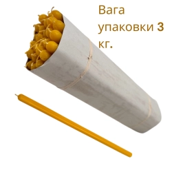 Свічка парафінова №5 Вага 3 кг. (25шт в / уп. висота 45см. діам. 20мм)