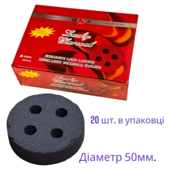Вугілля 50мм. кадильне (20шт / уп.)