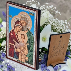 Ікона Свята родина  6х9см.  Оргаліт