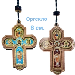 Подвеска крест с ладаном 55х80мм (оргстекло)