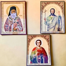 Літографія Чоловічі імена 30х40 см. Лак 