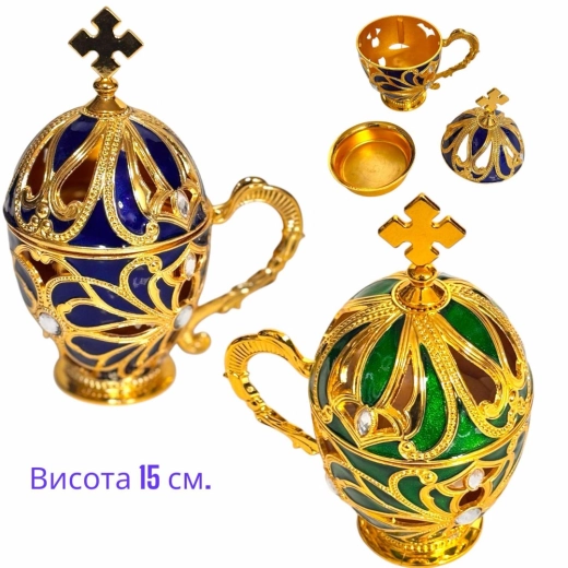 Кадильница с ємалью и камнями, метал, цвета в ассортименте.