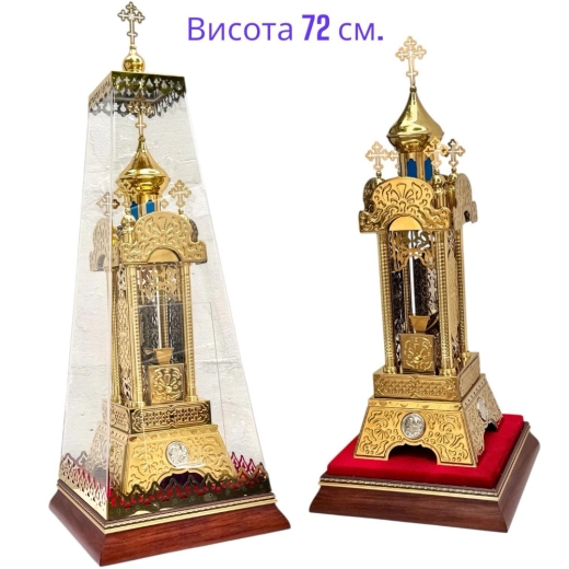 Даросховниця латунь, булат, лак з ковпаком.