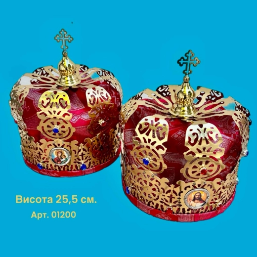Вінці для вінчання латунь, лак 2 шт.