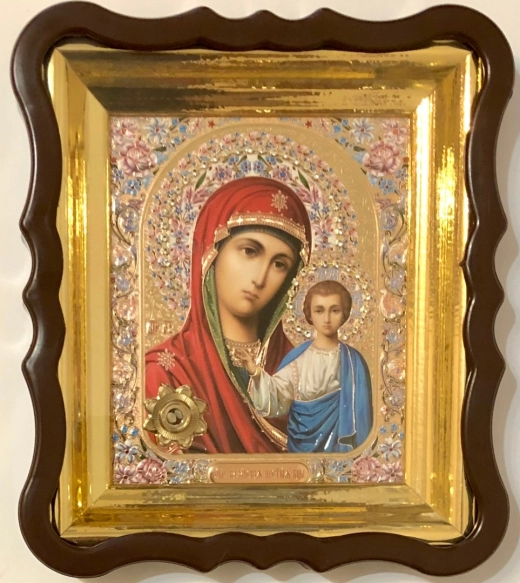 Киот пласт. фигурный 15х18 с капсулой ладана пара