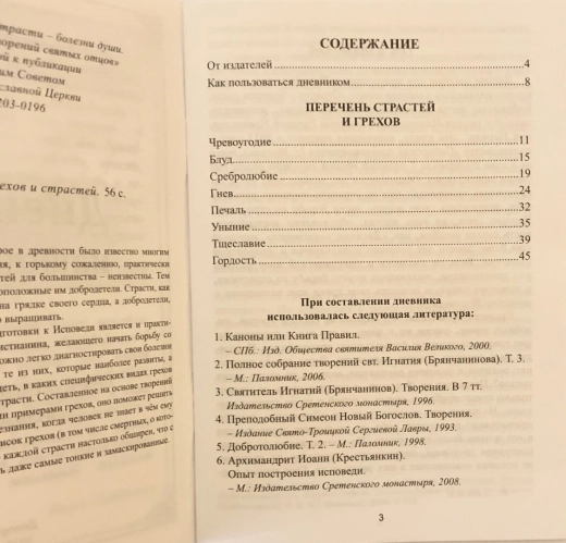 Дневник кающегося (Перечень смертных грехов и страстей) С. М. Масленников
