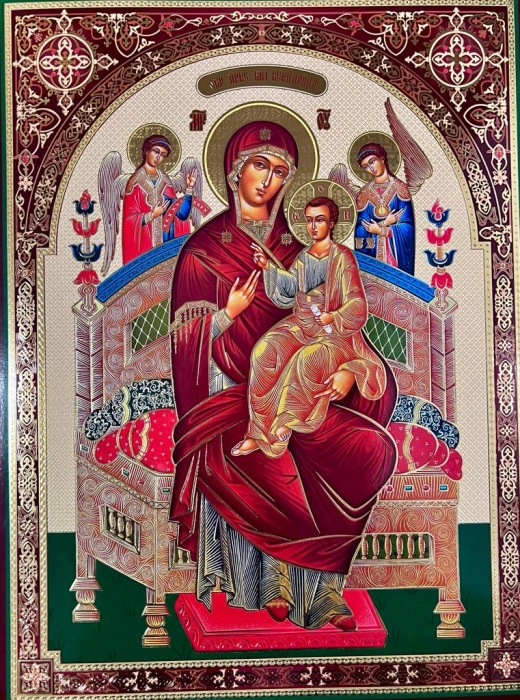 Икона Всецарица литография 30х40 см.