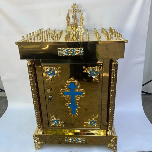 Панихідний стіл тумба 74 свічки.(висота 94см.60х70см.)