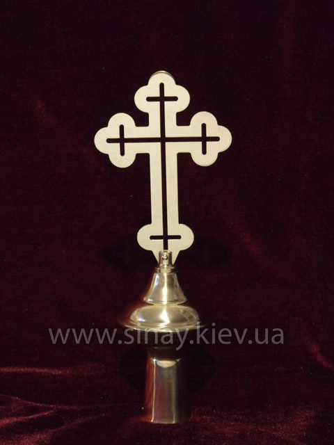 Наконечник на хоругви (латунь, лак)