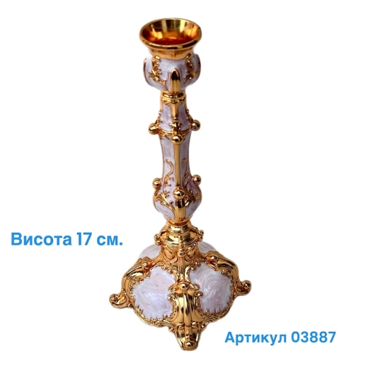Підсвічник з ємалью висота 17 см.