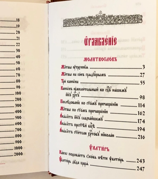 Молитвослов і псалтир на церк.словянском середн. формат