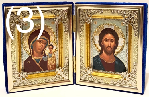 Складень бархат Л (6х9) с украшениями.