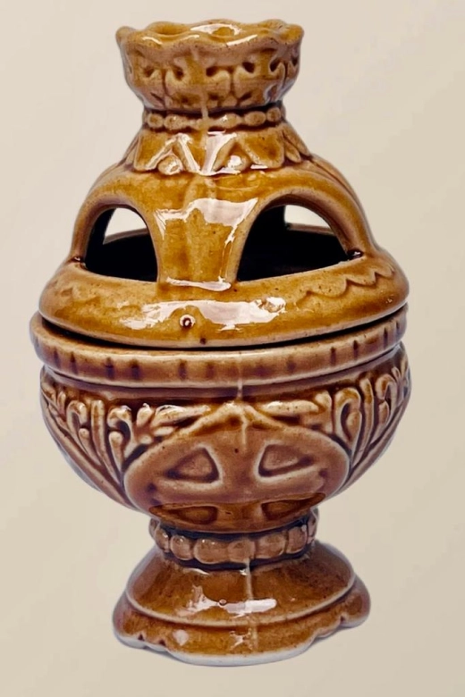 Керам. лампада (с крышкой для ладана) (выс.13см)
