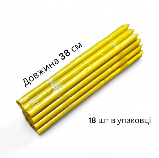 Свічка парафін № 5 18 шт. в упаковці висота 38 см.