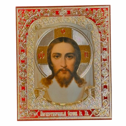 Лик Иконы пары  10х12 тиснение золото, серебро