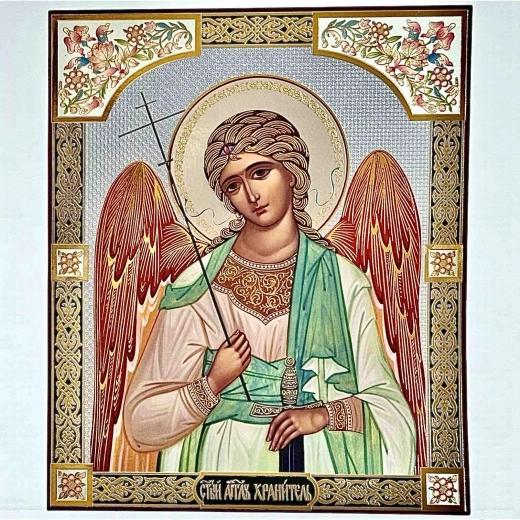 Литография Ангелы 15х18 см двойное тиснение 
