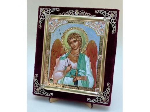 Икона С бархат 13х15 (с украшением)