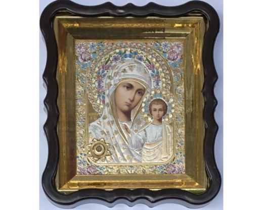 Киот пласт. фигурный 15х18 с капсулой ладана пара