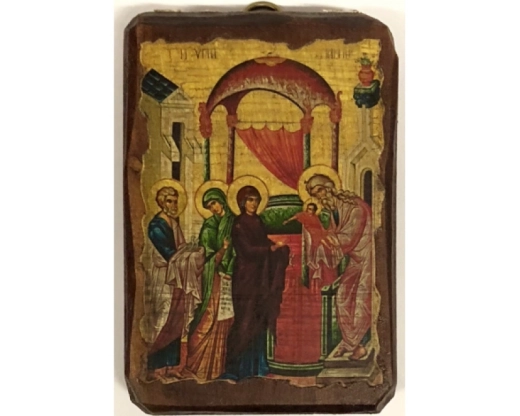 Икона на дереве под старину  (70х100мм) Ш
